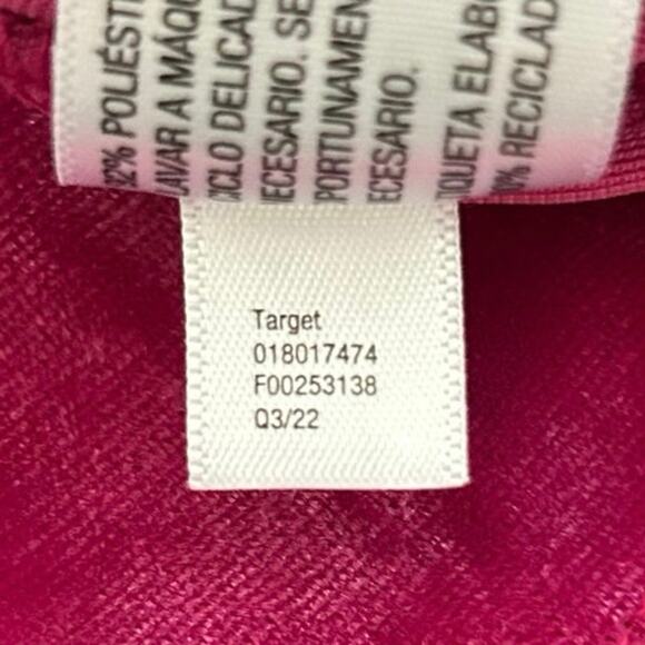 A New Day Target Women Short Sleeve Top Blouse Fairy Holiday Pink Size Medium - Picture 7 of 7
